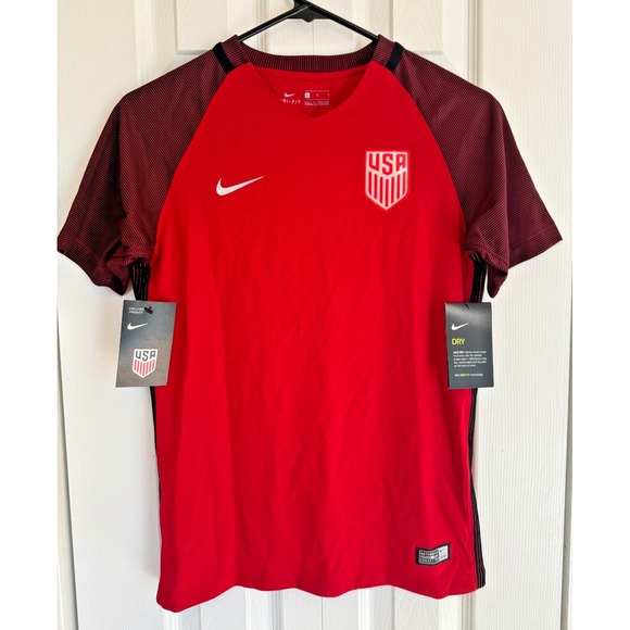 Nike Other - NEW Nike 2017 USA National Soccer Team Red 3rd Third Jersey Youth Size Large